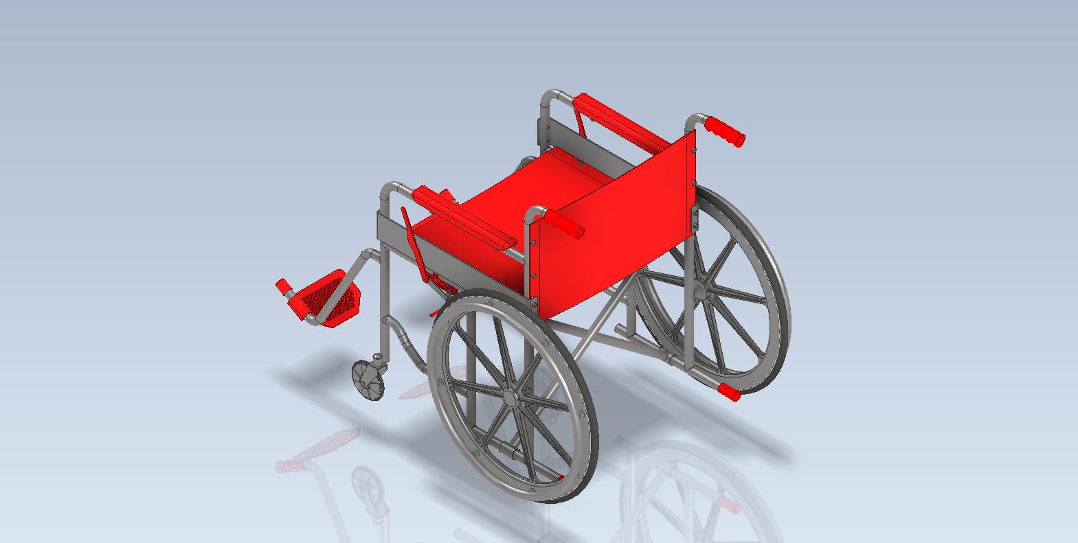 三维CAD高级练习_轮椅_Silla de Ruedas_Autodesk Inventor Pro