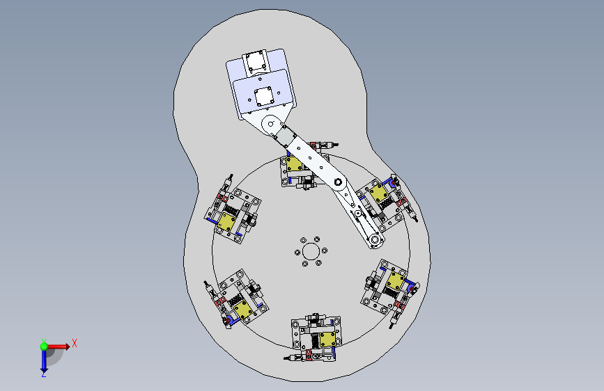物料的圆柱度自动化检测工作台3D数模图纸 Solidworks20设计