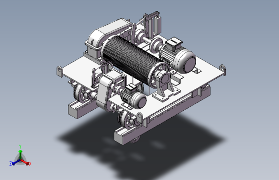 桥式起重机小车运行机构CAD+三维+说明书
