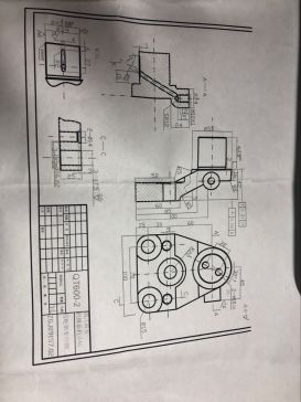 2363--齿轮架手柄零件及毛坯图