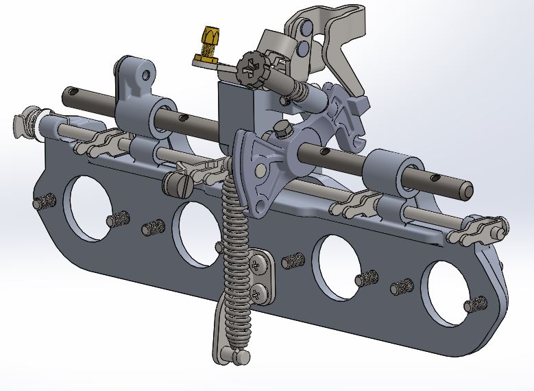 控制板化油器结构3D图纸+Solidworks设计