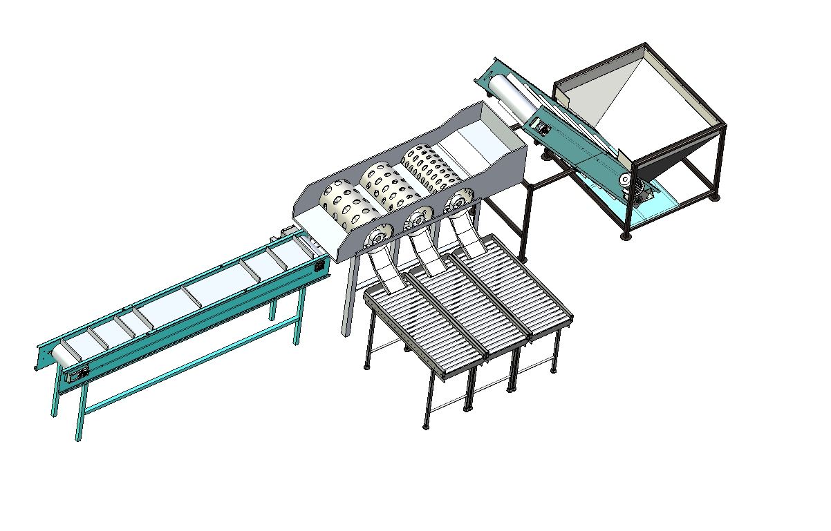 D0589-果实分拣筛选设备三维UG10.0无参