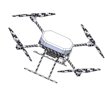 D0592-混动多旋翼无人机三维SW2020带参