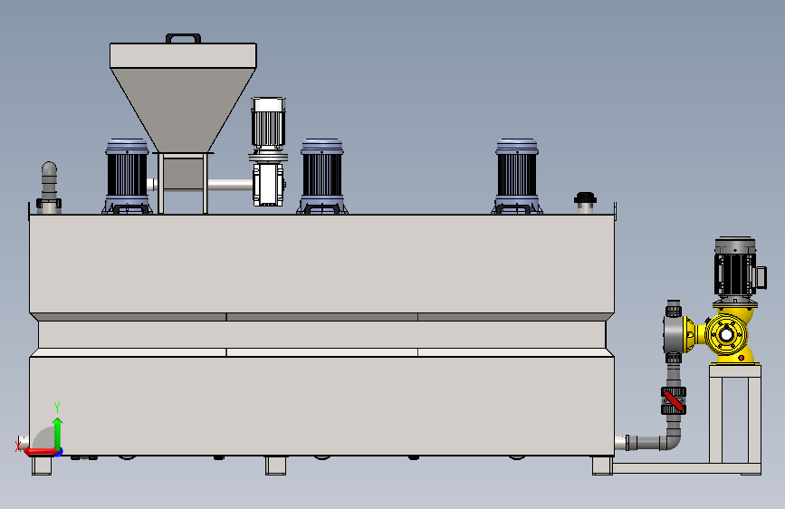 D0636-三腔式全自动加药装置1500L三维SW2018带参
