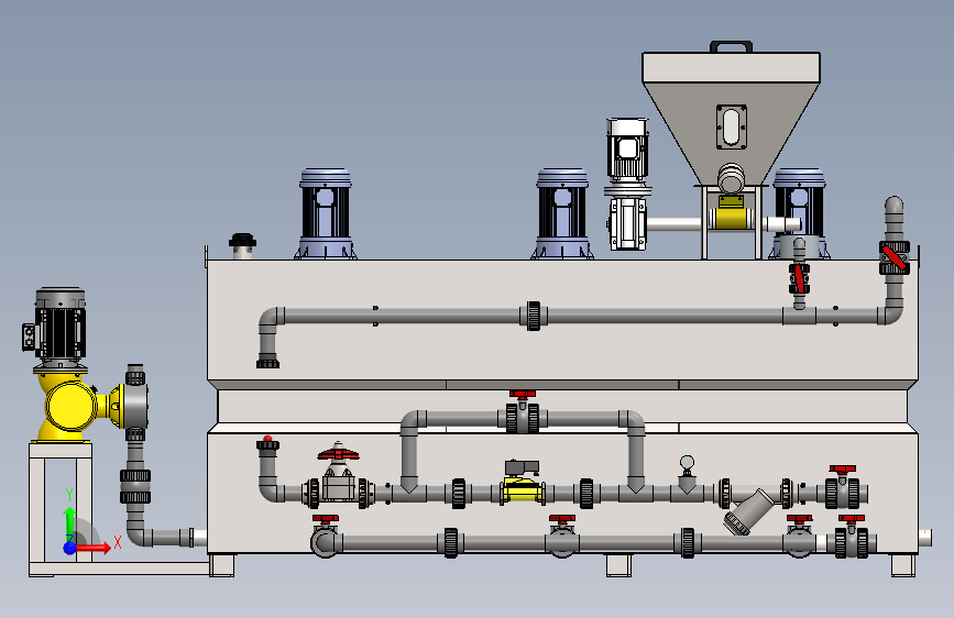D0636-三腔式全自动加药装置1500L三维SW2018带参