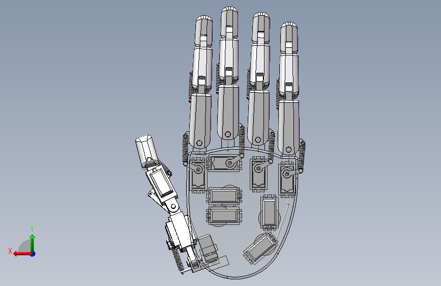 智能手掌_SOLIDWORKS 2019_模型图纸下载 – 懒石网
