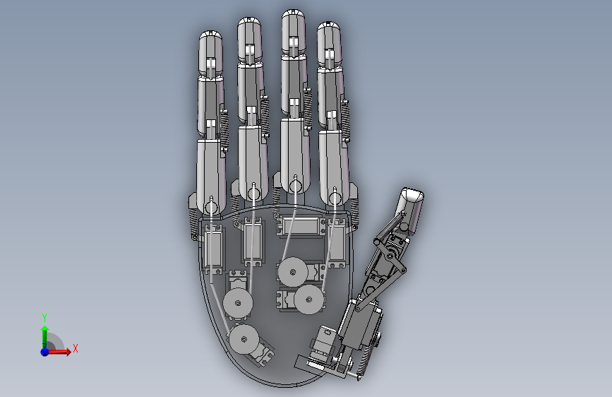 智能手掌_SOLIDWORKS 2019_模型图纸下载 – 懒石网