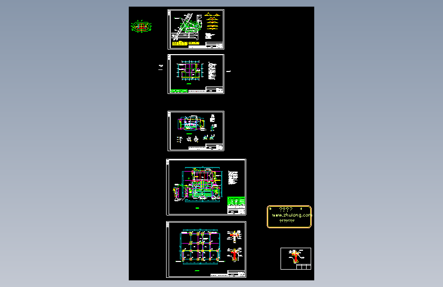 110kV总变电站防雷接地设计cad图纸