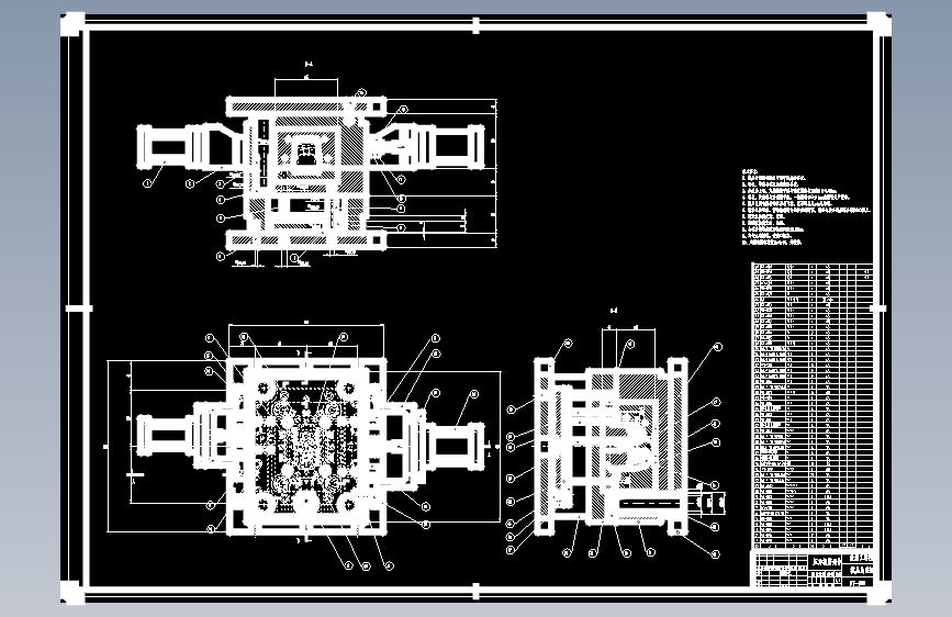 压力报警壳体模具