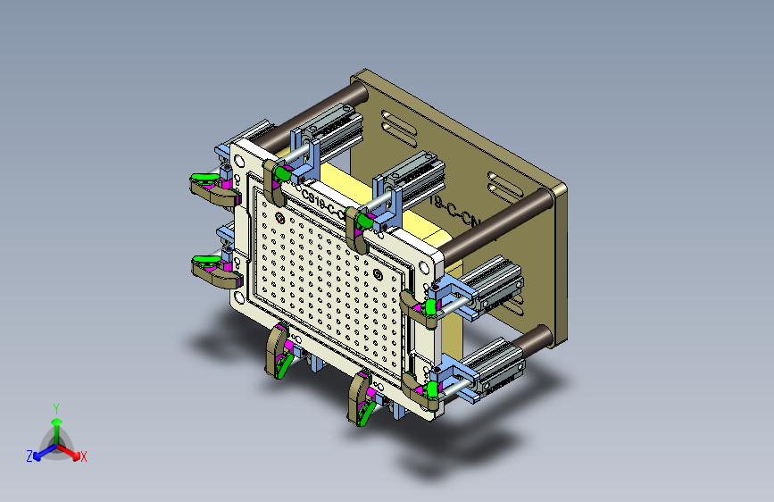 CS19-C-CNC1-180711笔记本CNC工装夹具三维模型
