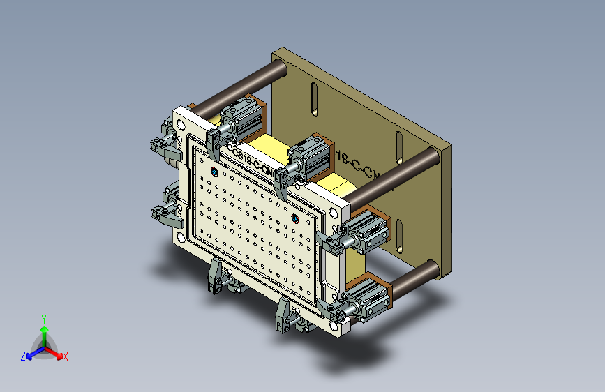 CS19-C-CNC1-180925笔记本CNC工装夹具三维模型