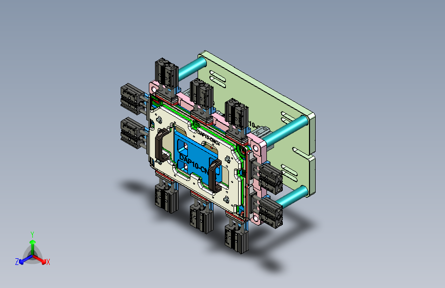 DAP10-CNC4笔记本CNC工装夹具三维模型-180413