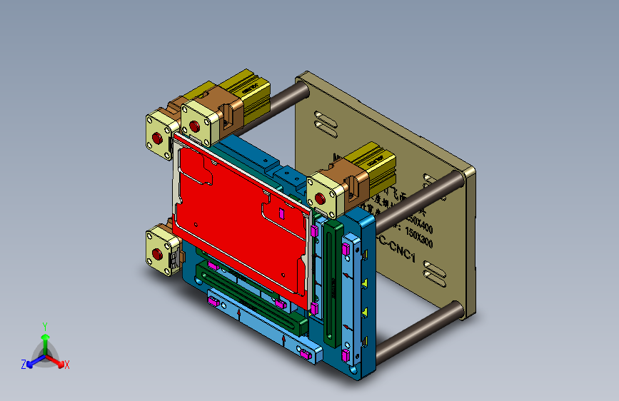 EDB41-C-CNC1笔记本CNC工装夹具三维模型-180608