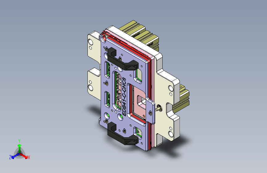 EDB41-C-CNC8笔记本CNC工装夹具三维模型-180612