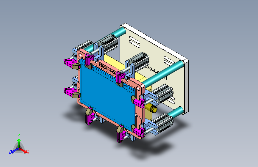 EDC30-A-CNC1笔记本CNC工装夹具三维模型-180626