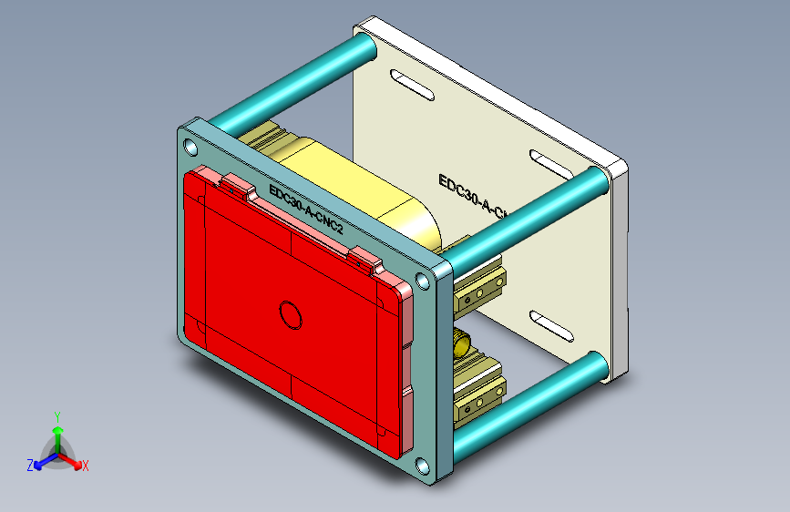 EDC30-A-CNC2笔记本CNC工装夹具三维模型-180626