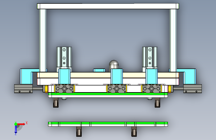 AAPB0-TRIM-CNC5笔记本CNC工装夹具三维模型-0106 俯视图