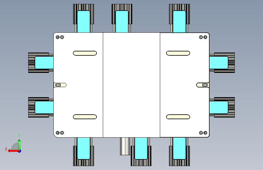 AAPB0-TRIM-CNC5笔记本CNC工装夹具三维模型-0106 背面视图