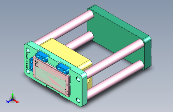 B6A-1-CNC1笔记本CNC工装夹具三维模型
