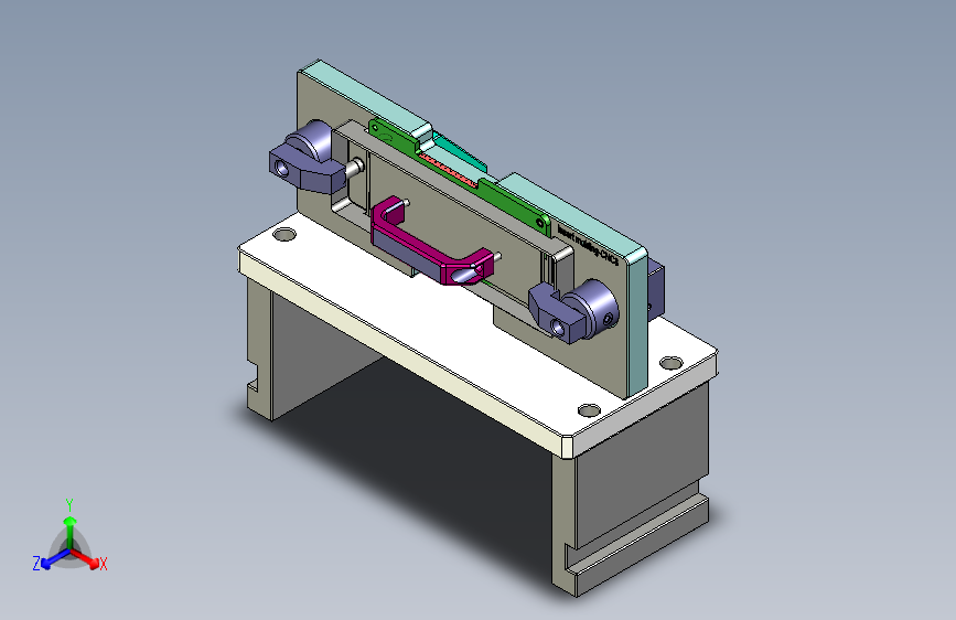 Insert molding-cnc3笔记本CNC工装夹具三维模型