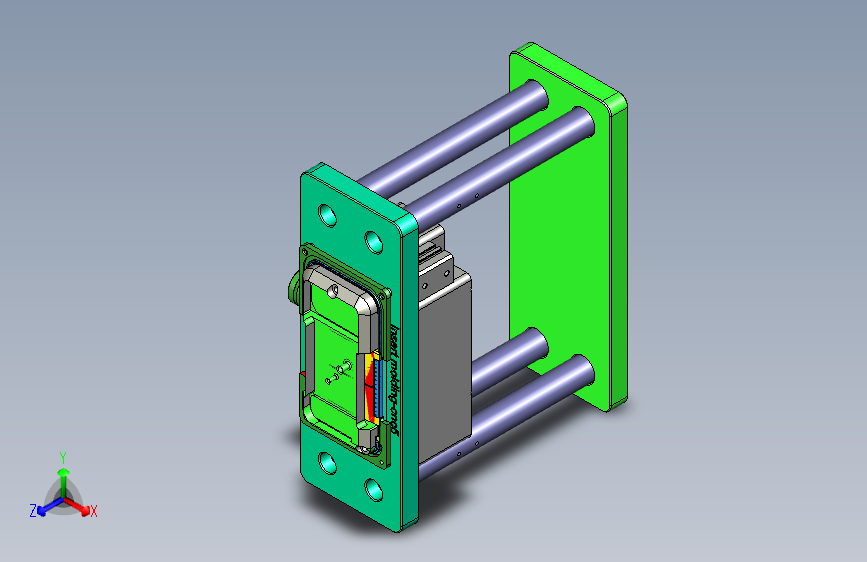 Insert molding-cnc5笔记本CNC工装夹具三维模型