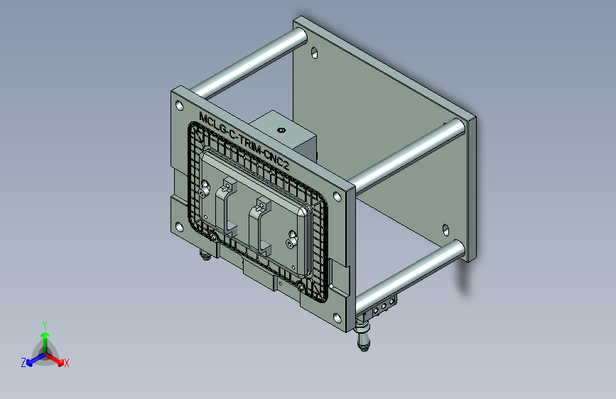 MCLG-C-cnc2笔记本CNC工装夹具三维模型