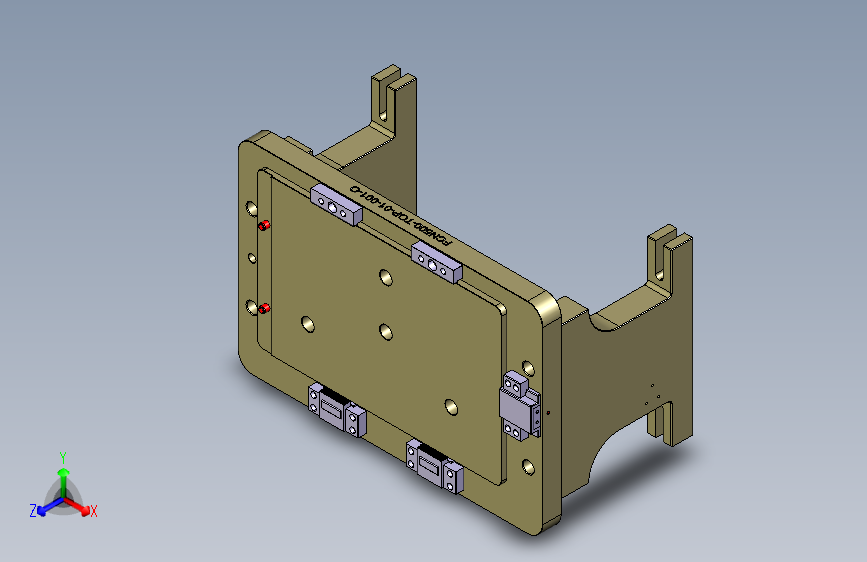 N500-T0P-笔记本CNC工装夹具三维模型CNC1