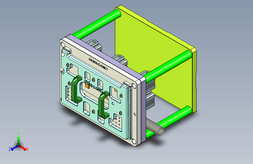 UX303-C-笔记本CNC工装夹具三维模型CNC1-1121