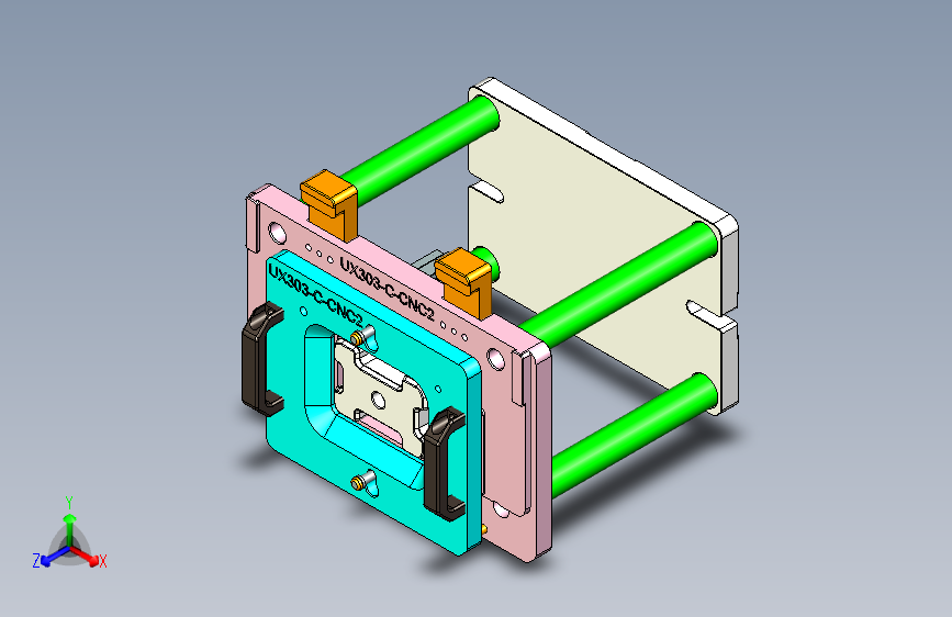 UX303-C-笔记本CNC工装夹具三维模型CNC2-1121