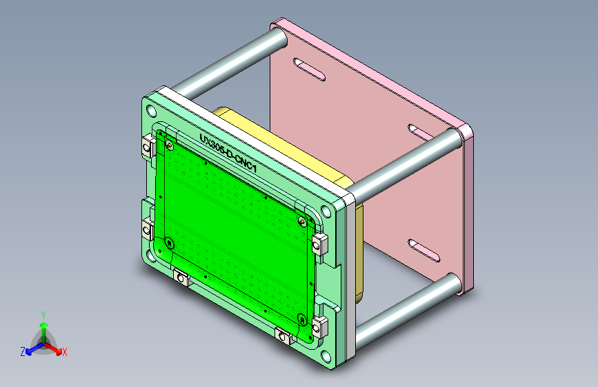 UX305-D-笔记本CNC工装夹具三维模型CNC1