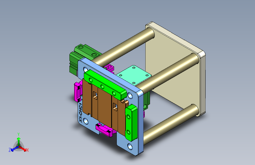 X1-笔记本CNC工装夹具三维模型CNC1-1130