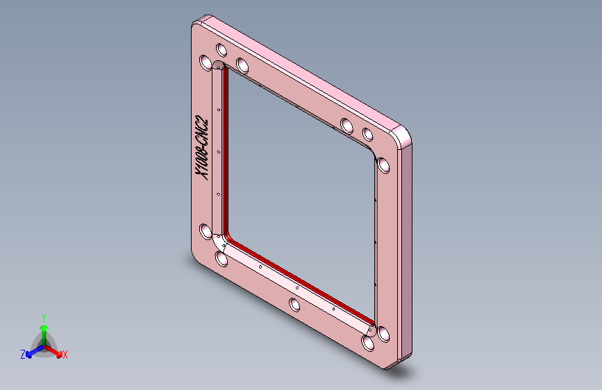 X1008-笔记本CNC工装夹具三维模型CNC2-盖板-191202
