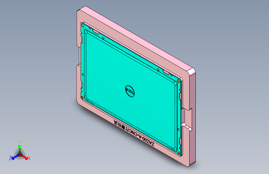 ZAZ00-A-笔记本CNC工装夹具三维模型CNCDAMO
