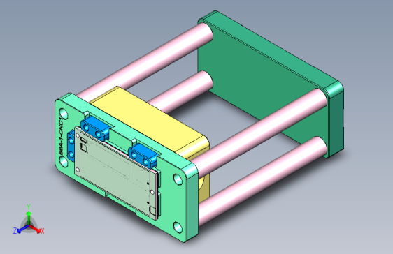 B6A-1-CNC1笔记本CNC工装夹具三维模型
