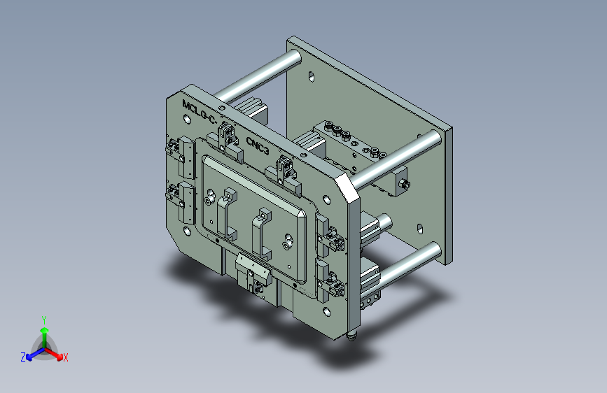 MCLG-C笔记本CNC工装夹具三维模型-cnc3