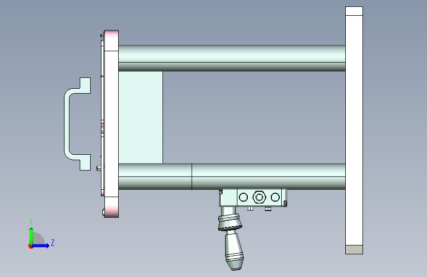 MCLG-C-笔记本CNC工装夹具三维模型cnc4_2asm_0123 左侧视图