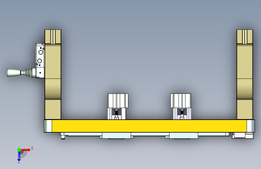 N500-COVER-笔记本CNC工装夹具三维模型CNC1 俯视图