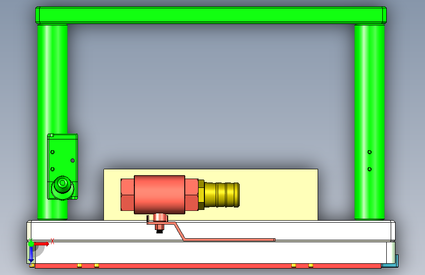 REACHER-A-笔记本CNC工装夹具三维模型CNC1-0918 俯视图