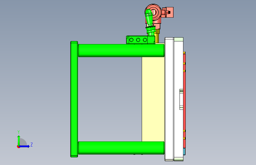 REACHER-A-笔记本CNC工装夹具三维模型CNC1-0918 左侧视图