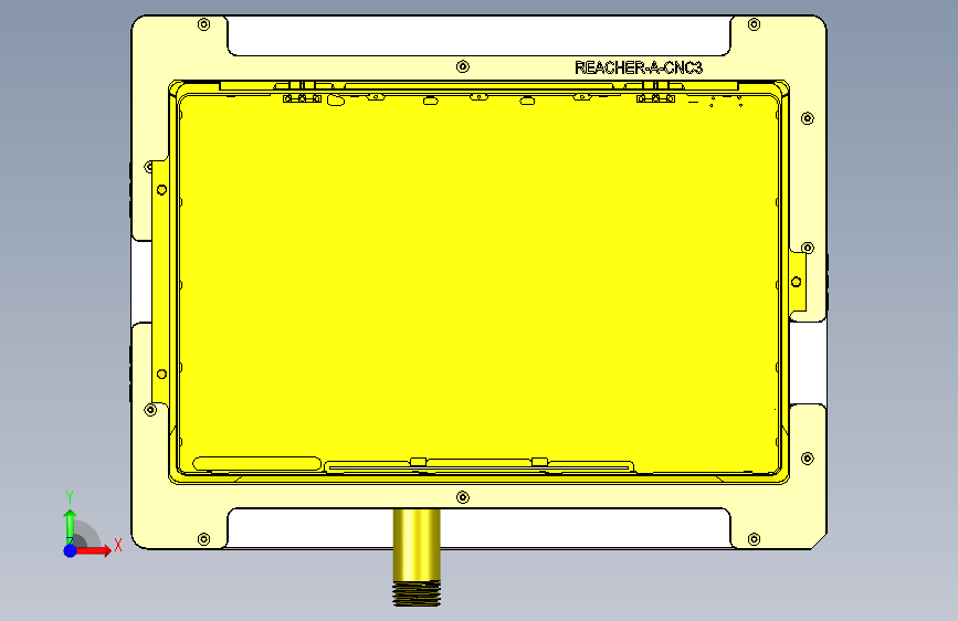 REACHER-A-笔记本CNC工装夹具三维模型cnc3-0426 正面视图
