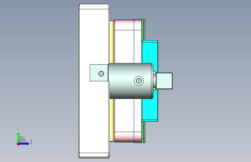 t100Chi-笔记本CNC工装夹具三维模型CNC1 左侧视图