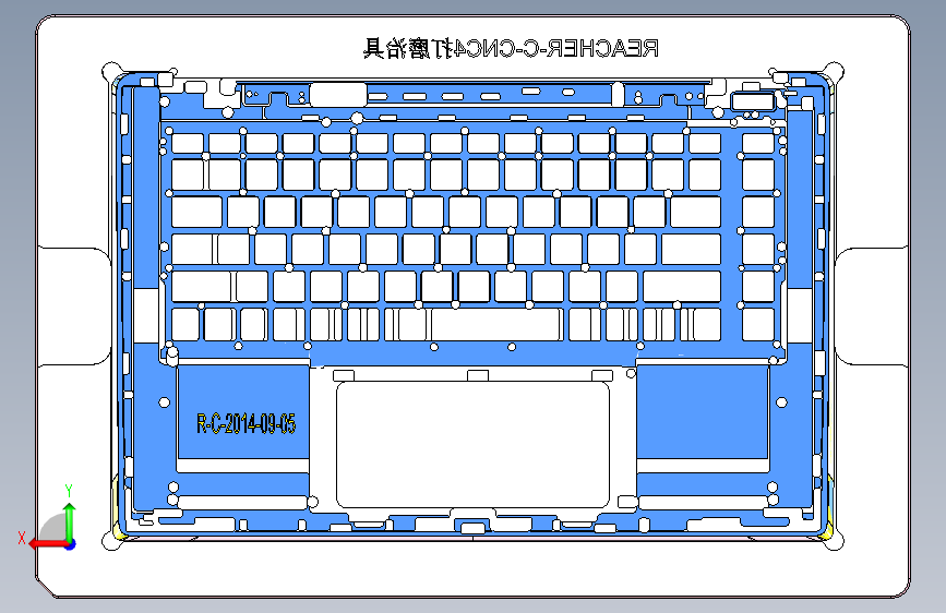 REACHER笔记本CNC工装夹具三维模型CNC4-DAMOZHIJU 背面视图