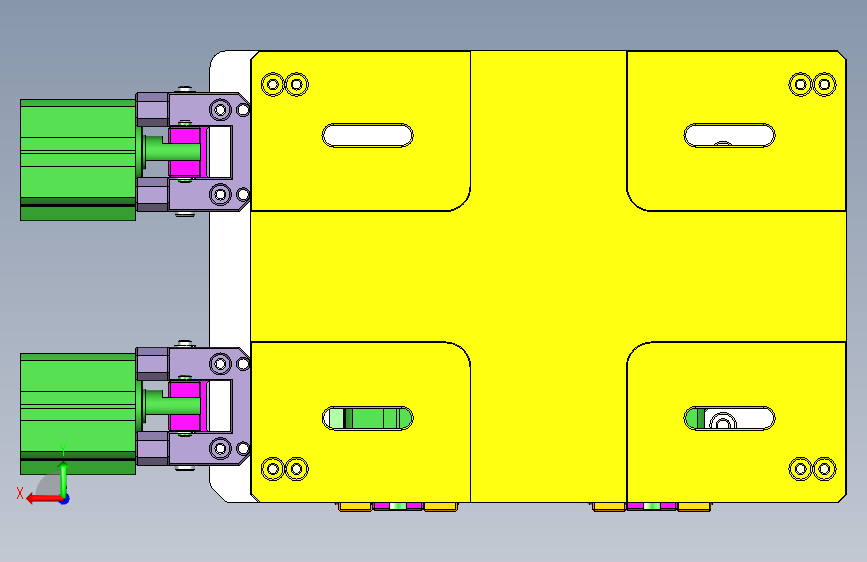 T300-A笔记本CNC工装夹具三维模型-CNC1 背面视图
