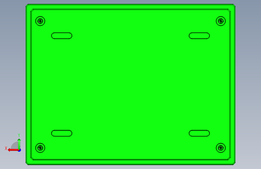 TEA-C笔记本CNC工装夹具三维模型-CNC1 背面视图