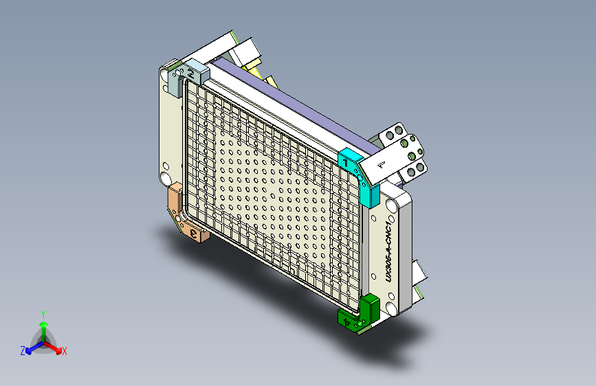 UX305-A-笔记本CNC工装夹具三维模型CNC1-0106