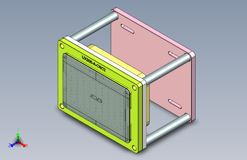 UX305-A-笔记本CNC工装夹具三维模型CNC2