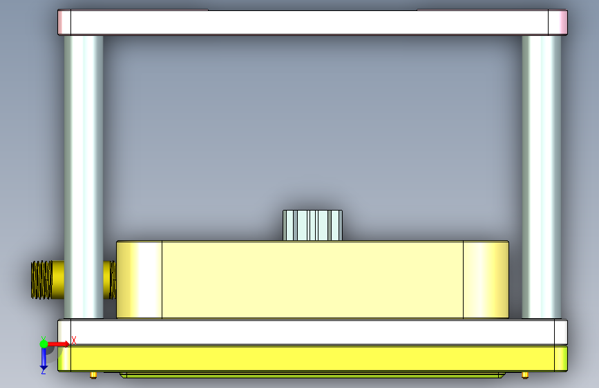 UX305-B笔记本CNC工装夹具三维模型-CNC1 俯视图