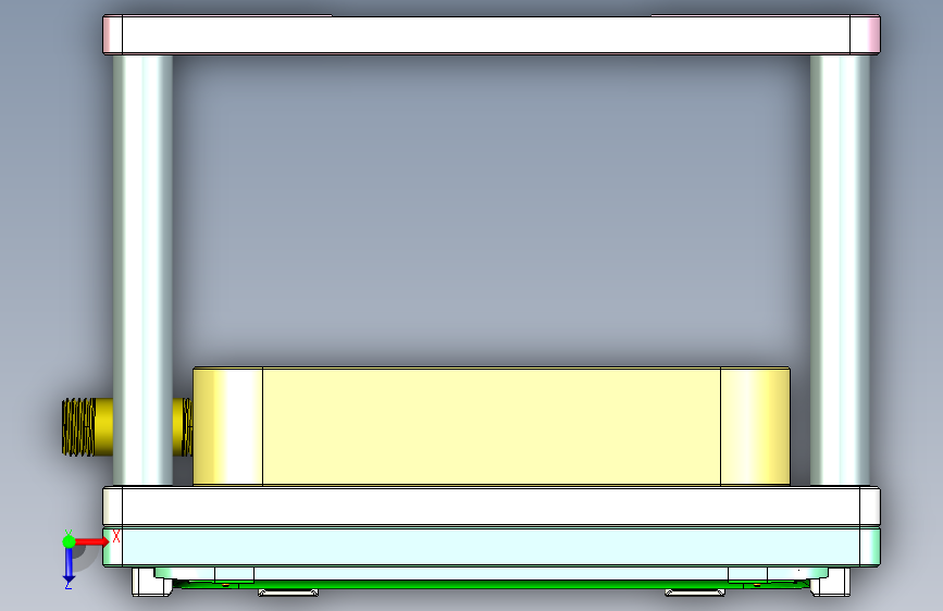 UX305-D笔记本CNC工装夹具三维模型-CNC1 俯视图