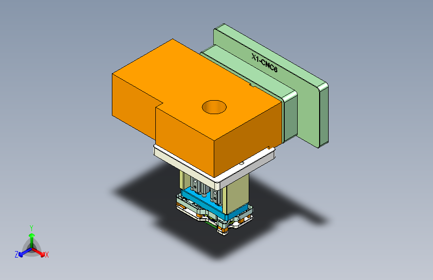 X1-笔记本CNC工装夹具三维模型CNC6-1202