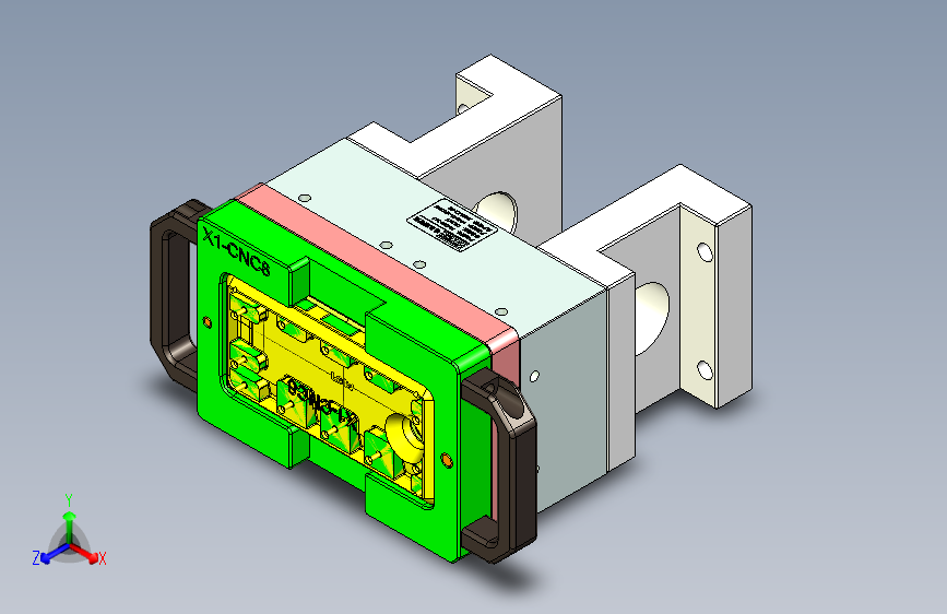 X1-笔记本CNC工装夹具三维模型CNC8-0109